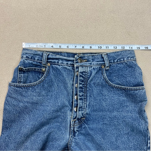 Vtg Lawman Jeans Womens 13 Straight Leg High Waist Medium Wash Western Cowgirl - Picture 7 of 11